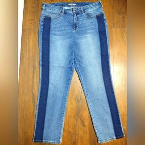 Lands End 16w denim jeans midrise slim tall